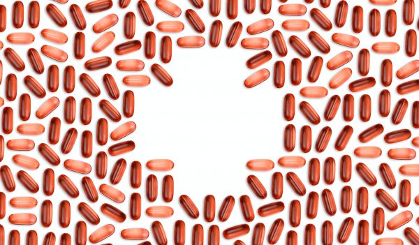 Lifestyle-Medizin Header Bild mit roten Pillen